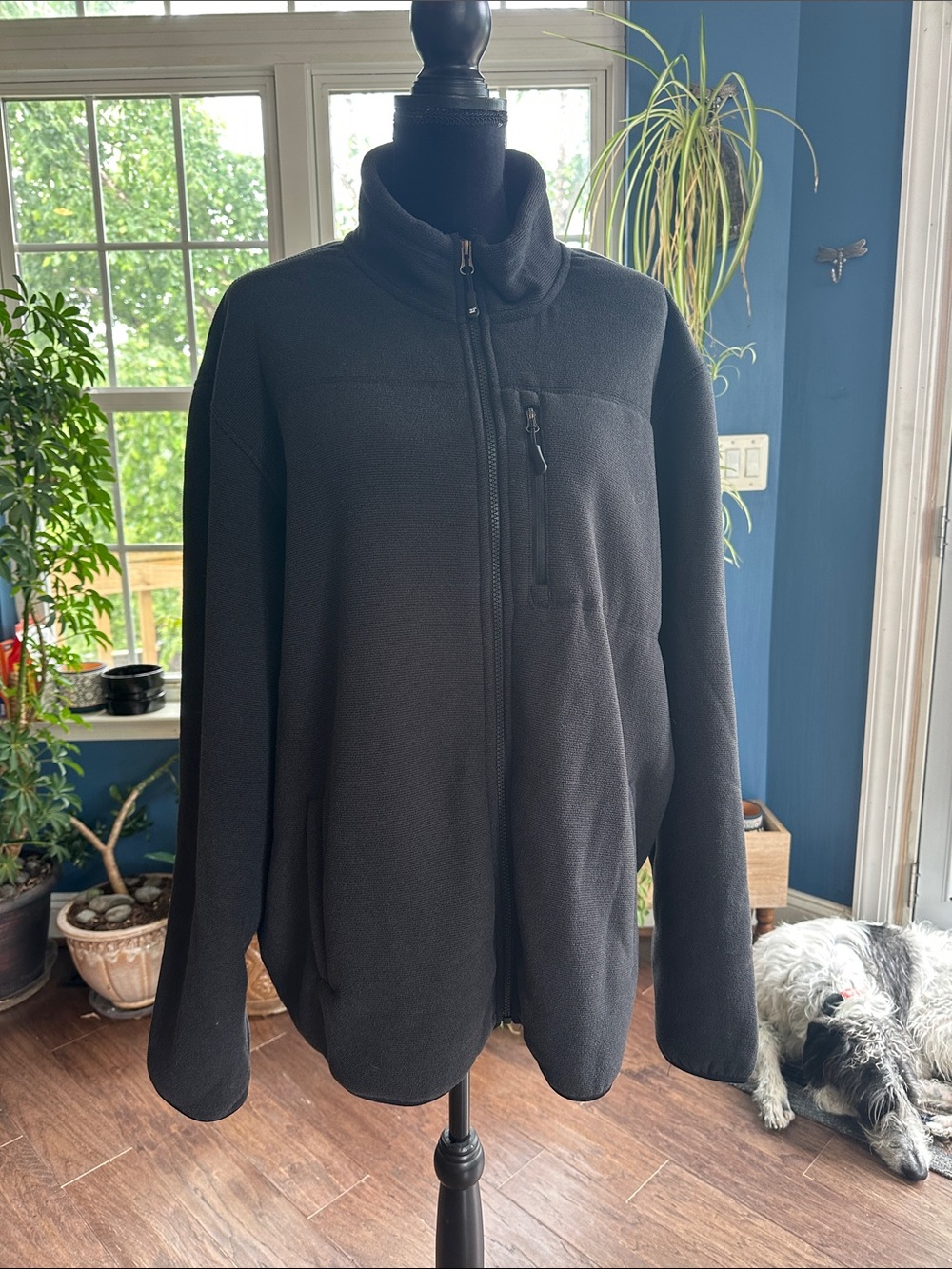 🔥 32° HEAT Men’s Black Full-Zip Fleece Jacket – XXL – Like New